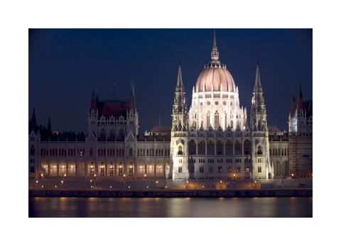 The Parliament building, Budapest.