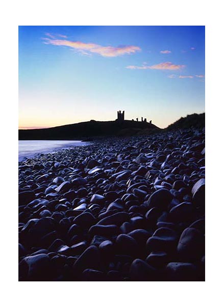 Dunstanburgh Castle from Embleton Bay, Northumberland.