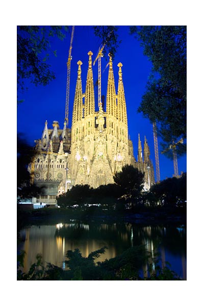 Gaudi designed La Sagrada Familia, Barcelona.