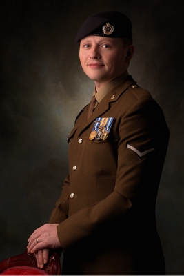 Probably the last picture of myself in a Royal Engineers uniform.