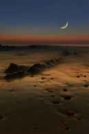 Night time at Widemouth Bay