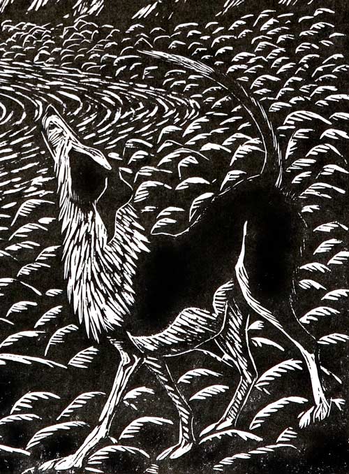 Detail from The Dog, the Crow....