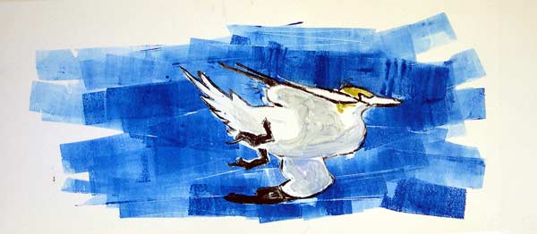 Hang gliding gannet