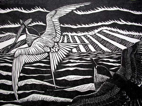 Detail from Skua and tern