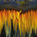 Abstract Sunflower- Yellow