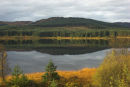 Clatteringshaws Loch in autumn