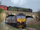 March 2009. The last Folkestone Harbour train headed by Oliver Cromwell.
