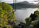 View of Loch Lomond from Inversnaid Hotel.