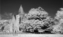 St. Clements Church Old Romney in digital infra red.