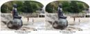 Stereoscopic view of the Folkestone Mermaid