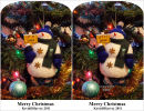 Snowman Stereocard