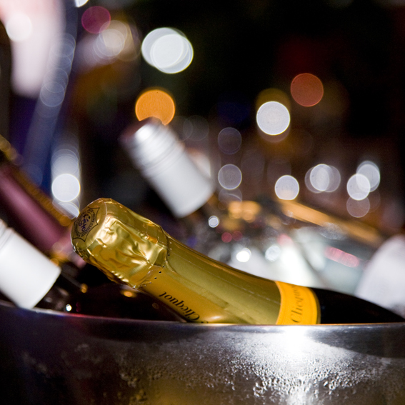 Champagne on ice!