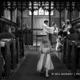 Excited flower girl