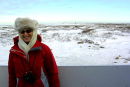 The girl gets cold!