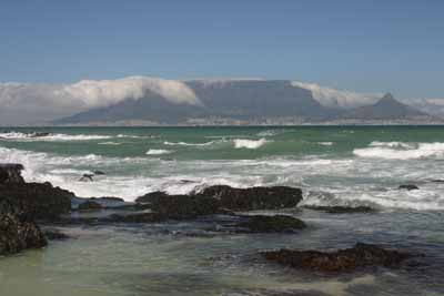 The view from Bloubergstrand