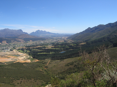 Franschhoek from the Pass