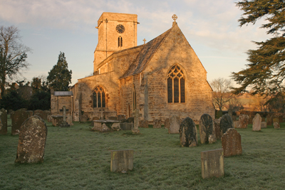 St Mary's Lower Heyford - early morning winter light