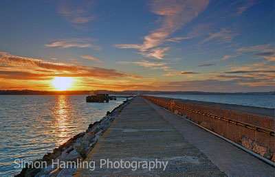 Brixham Breakwater at Sunset