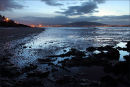 Towards Titanic Town at dusk