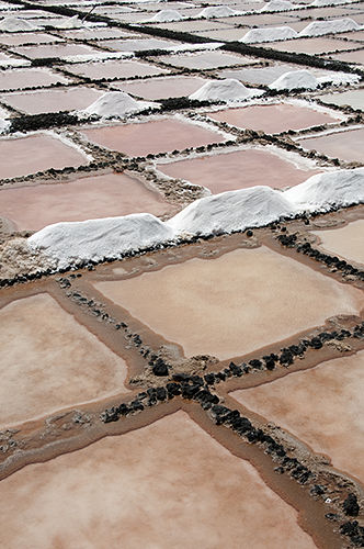 Working salt-pan in Lanzarote, Canary Islands