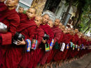 Early morning monastery rituals