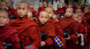 Morning alms Mandalay