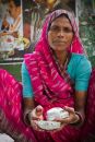 Colourful Indian trader