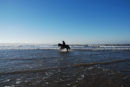 Westward Ho! Riding on the beach.