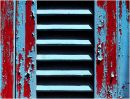 Blue on Red