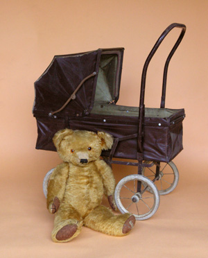 Vintage Pram & Teddy