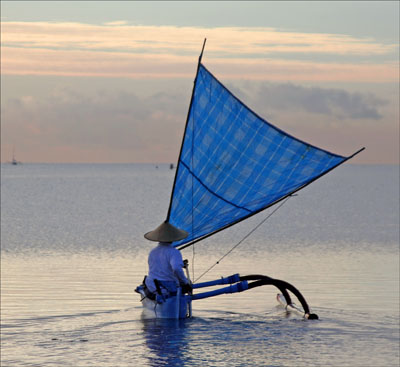 Blue sail