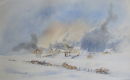 Todhillrig Farm. Watercolour on Saunders waterford paper.
