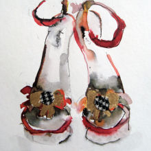 Orange Shoes SOLD