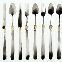 Striped Cutlery. SOLD