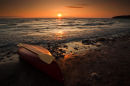 Woodland Beach at Sunset - Ca002