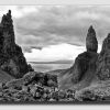 The 'Storr' - Black & White - Panorama