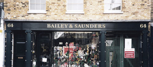 Shop fascia lettering