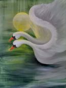 ANGEL SWANS '09 ~ 80X60cms €560