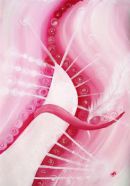 GLIMPSE OF AN ANGEL ~ SOULSCAPES 2011 ~ 42x30cms ~Acrylic on canvas €85
