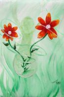GIVE LIFE ~ SOULSCAPES 2011 ~ A4  acrylic on canvas ~ sold
