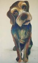 AMA DOG 2010 Acrylic on canvas ~approx 122x80cms  ~€810 SOLD