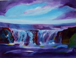 Icelandic Landscape Acrylics on canvas.
Size 120 cm x 100cm
Price �600