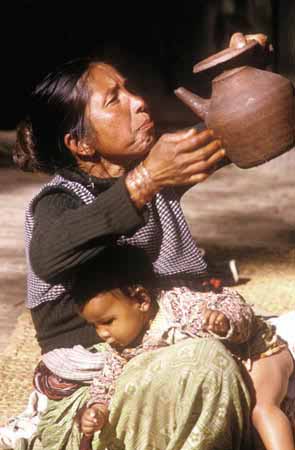 Woman and child