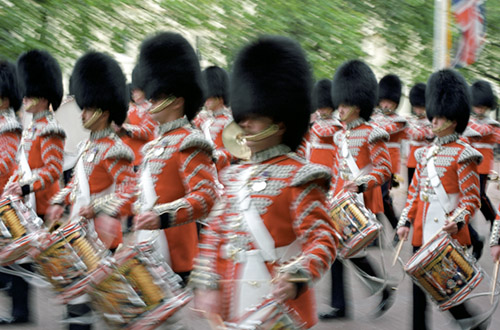 Drummers drumming