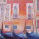 Gondolas with Palace Windows         LIMITED EDITION PRINT AVAILABLE