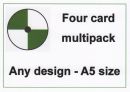 Fourpack of A5 cards 