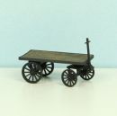 Four wheel flat trolley