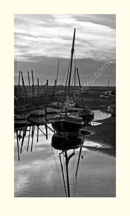 Evening low tide