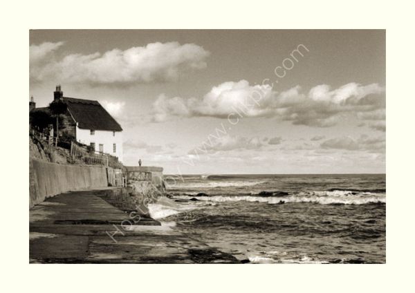 Cottage on the sea wall