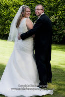BRIDE AND GROOM  AT RECEPTION